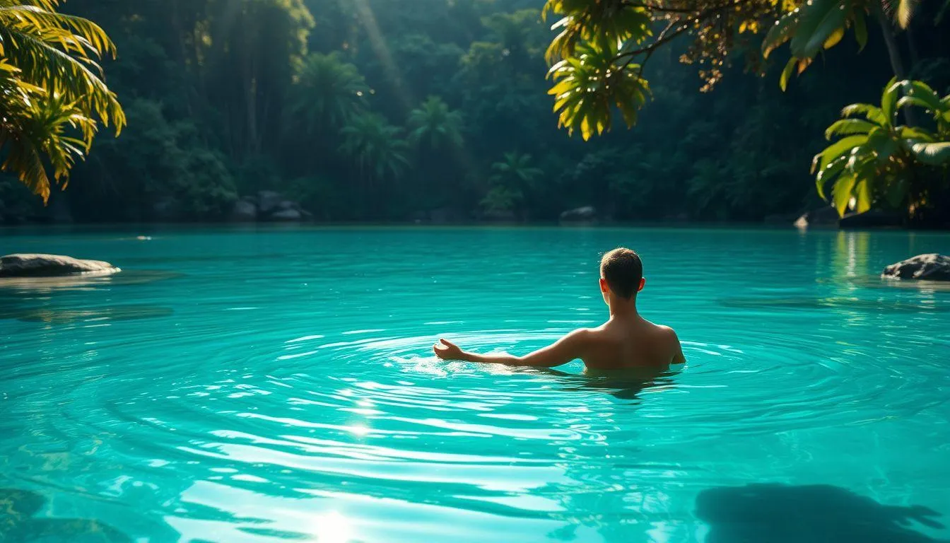 Makna Spiritual dan Psikologis Mimpi Mandi di Telaga Jernih (c) Ilustrasi AI