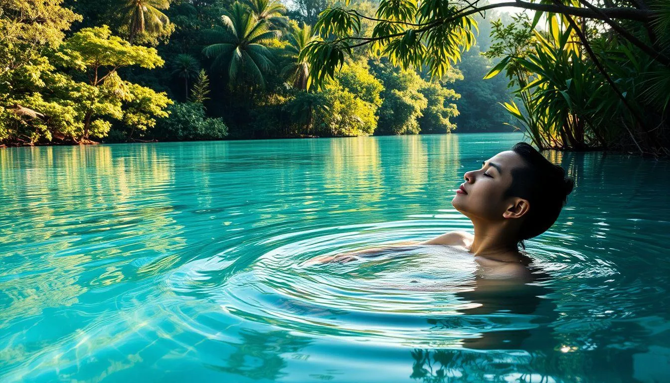 Pesan dan Nasihat dari Mimpi Mandi di Telaga Jernih (c) Ilustrasi AI