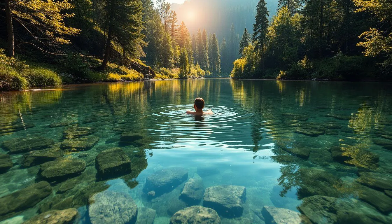 Pengertian dan Makna Dasar Mimpi Mandi di Telaga (c) Ilustrasi AI