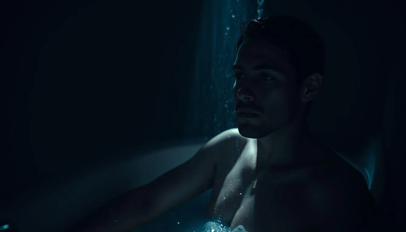 Pengertian dan Makna Dasar Mimpi Mandi di Tempat Gelap (c) Ilustrasi AI