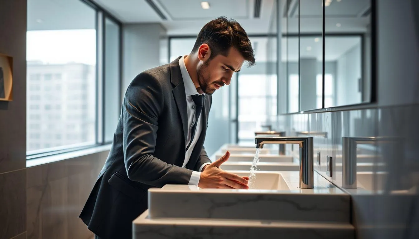 Pengertian dan Makna Dasar Mimpi Mandi di Tempat Kerja (c) Ilustrasi AI