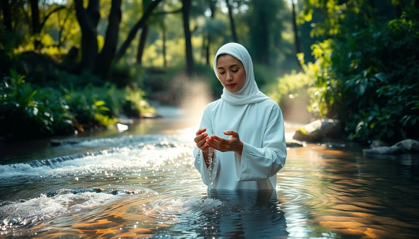 Pengertian dan Makna Dasar Mimpi Mandi dalam Islam (c) Ilustrasi AI