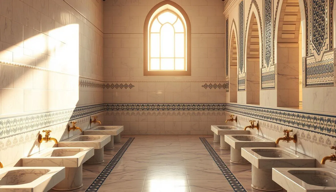 Makna Dasar Mimpi Mandi di Tempat Wudhu Masjid (c) Ilustrasi AI