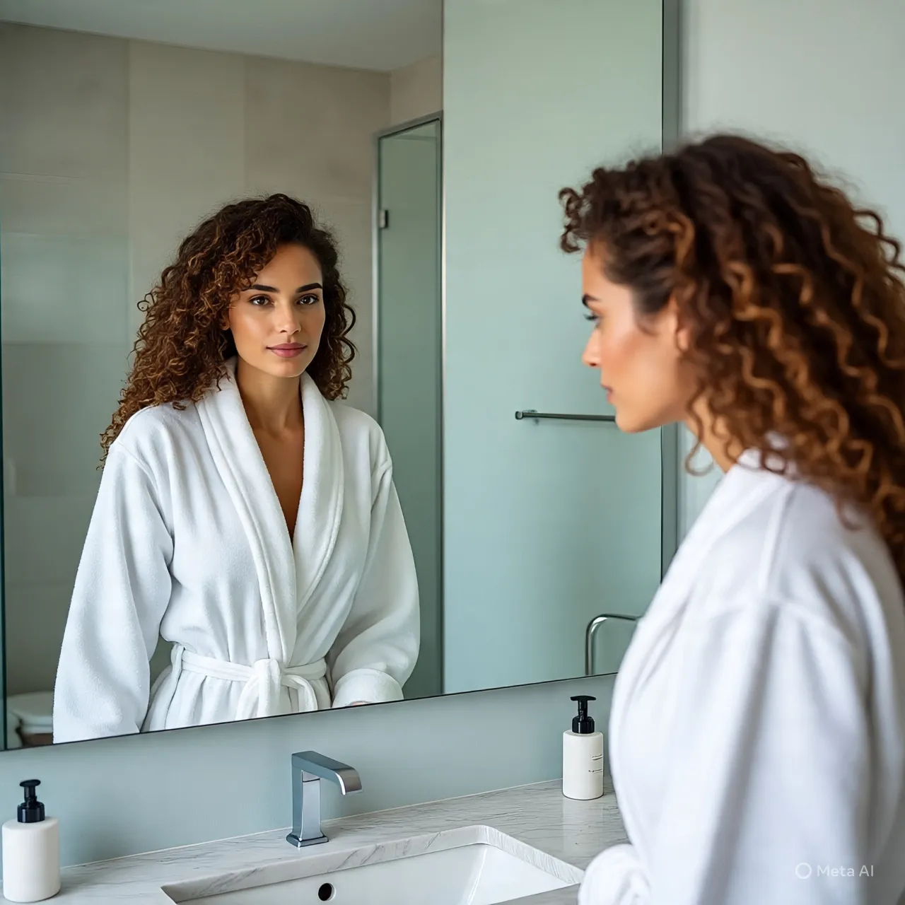 Tafsir Mimpi Mandi Dilihat Pacar dalam Berbagai Konteks (c) Ilustrasi AI