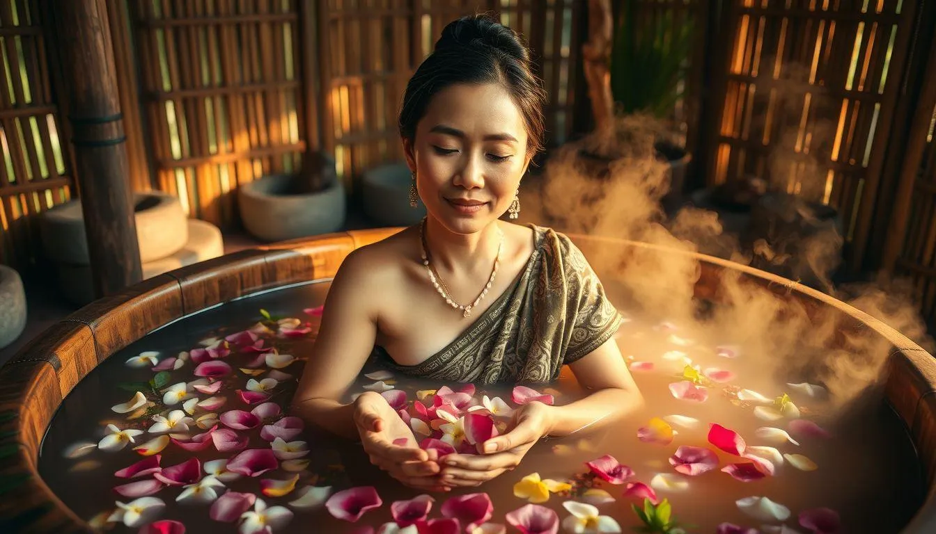 Tradisi Mandi Kembang dalam Budaya Nusantara (c) Ilustrasi AI