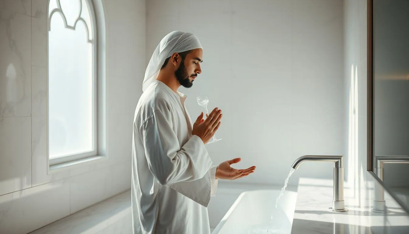 Pengertian dan Makna Dasar Mimpi Mandi Pakai Baju dalam Islam (c) Ilustrasi AI