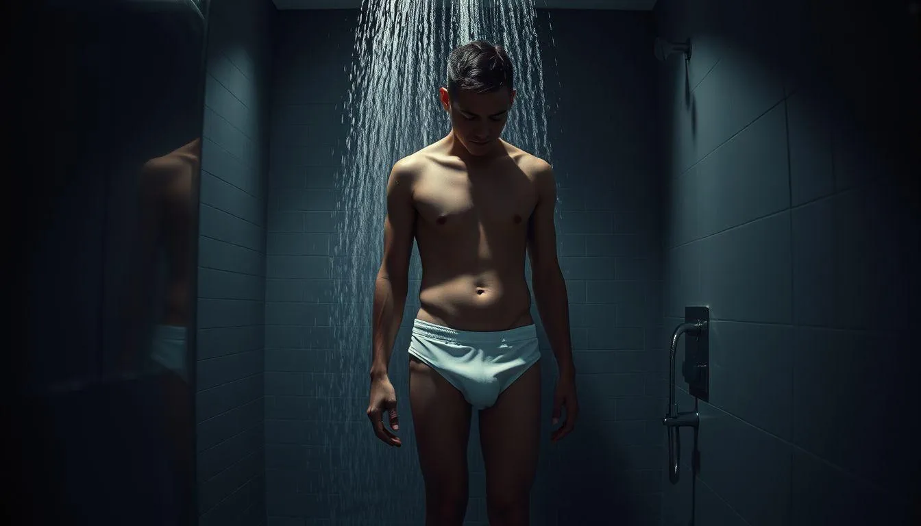 Pengertian dan Makna Dasar Mimpi Mandi Pake Celana Dalam (c) Ilustrasi AI