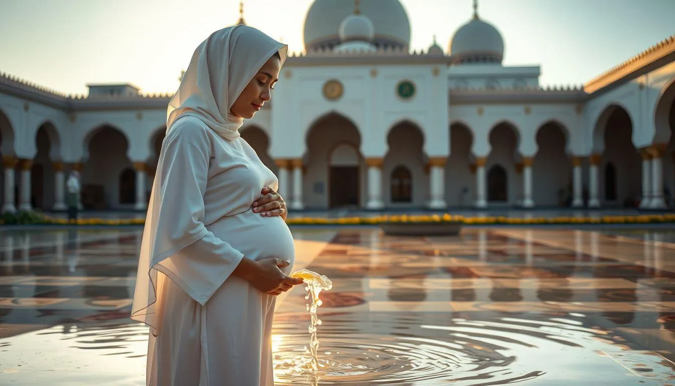 Interpretasi Mimpi Mandi Saat Hamil dalam Perspektif Islam (c) Ilustrasi AI