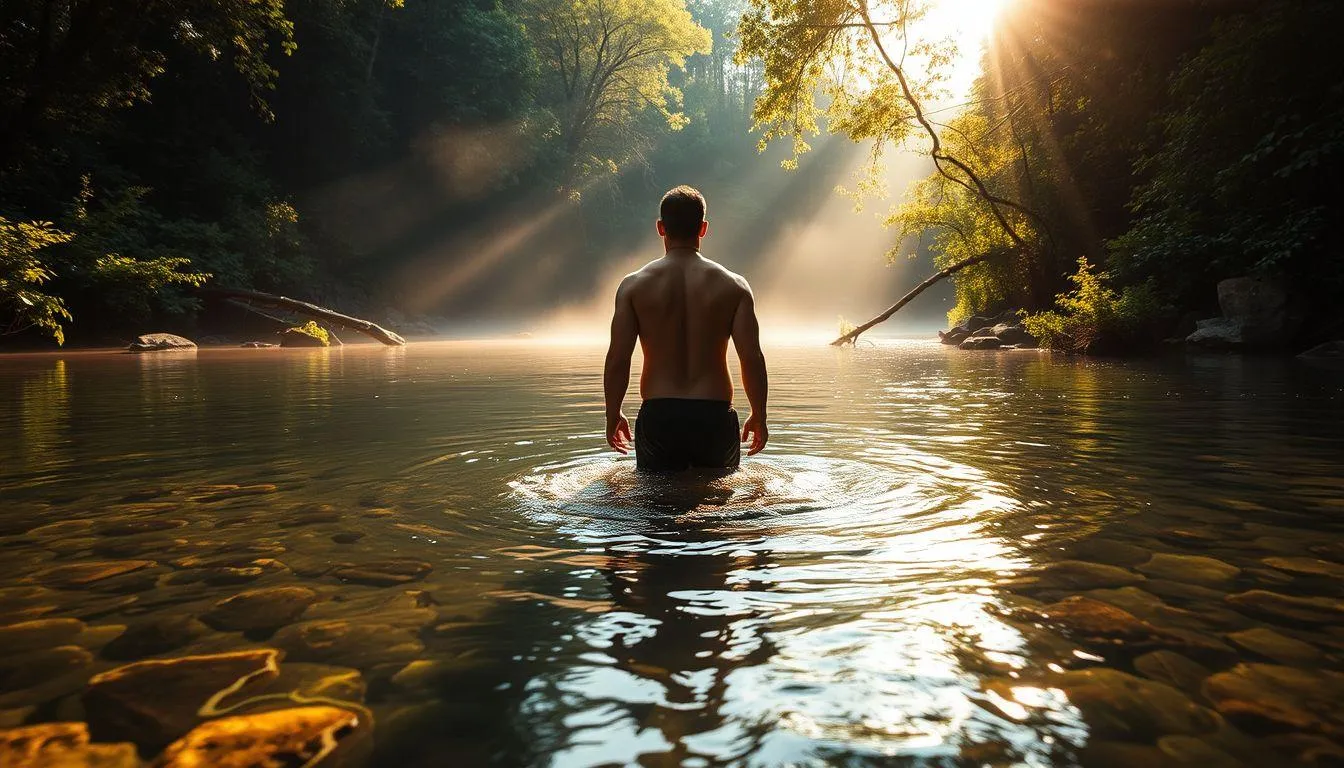 Interpretasi Psikologis Mimpi Mandi Telanjang di Sungai (c) Ilustrasi AI