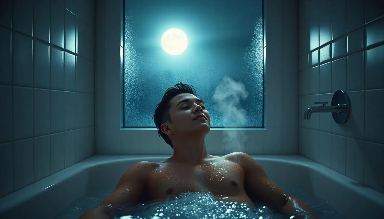 Makna Dasar Mimpi Mandi Tengah Malam (c) Ilustrasi AI