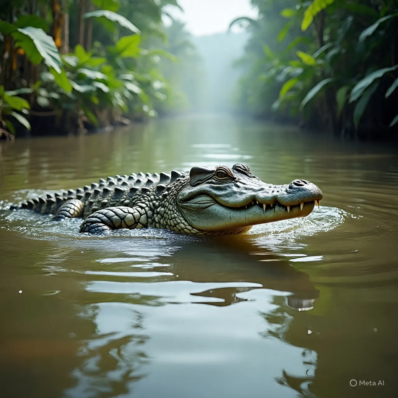 Makna Psikologis Mimpi Melawan Buaya (c) Ilustrasi AI