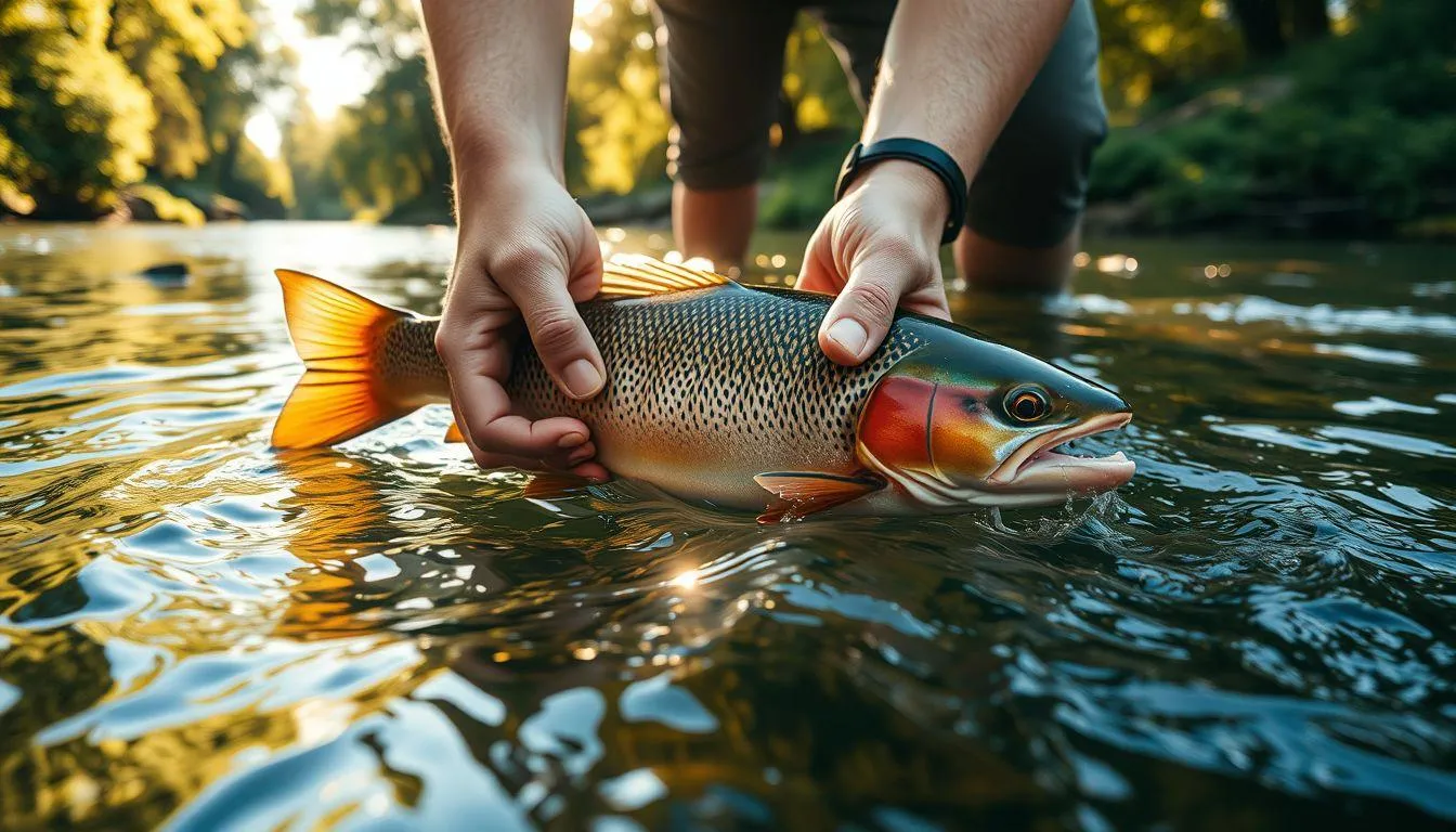 Pengertian dan Makna Dasar Mimpi Melepas Ikan ke Sungai (c) Ilustrasi AI
