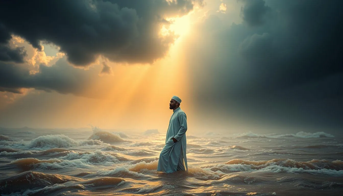 Tafsir Mimpi Melewati Banjir Besar dalam Islam (c) Ilustrasi AI