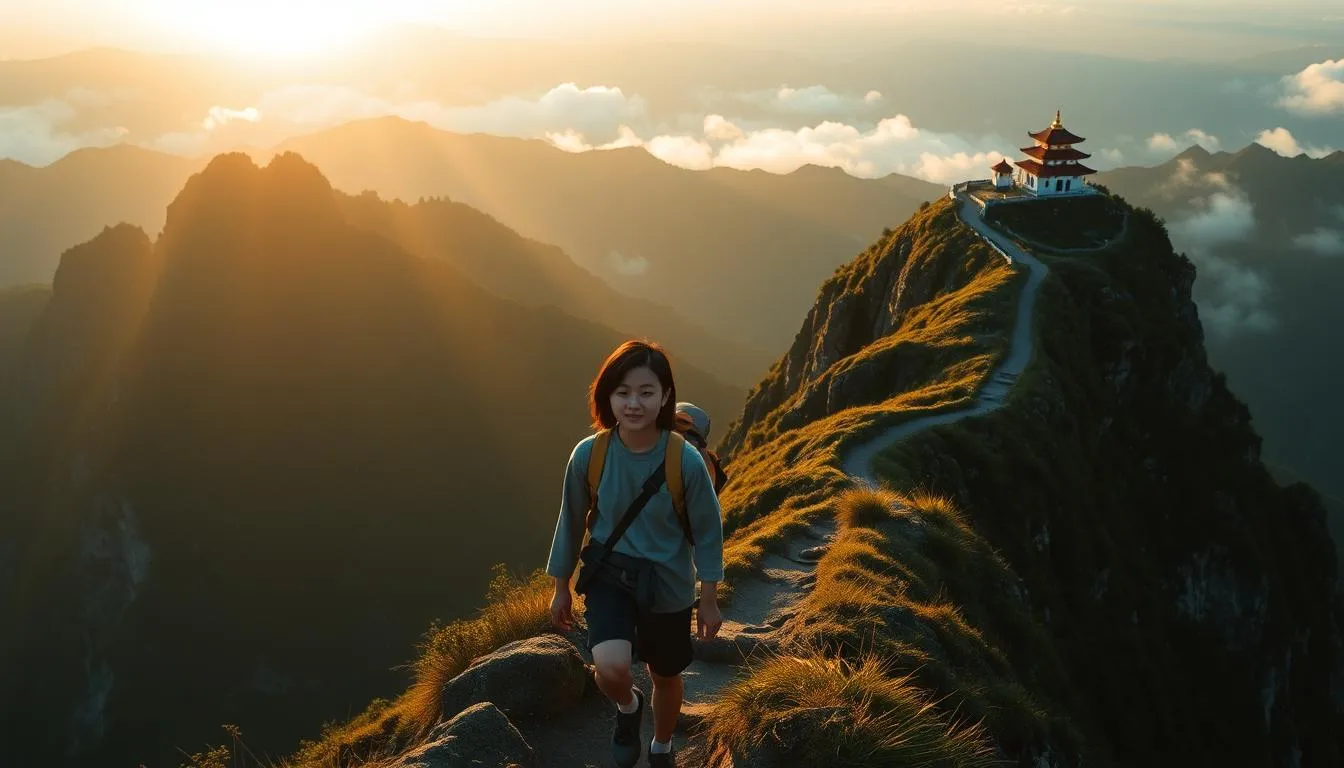 Makna Spiritual dari Mimpi Mendaki (c) Ilustrasi AI