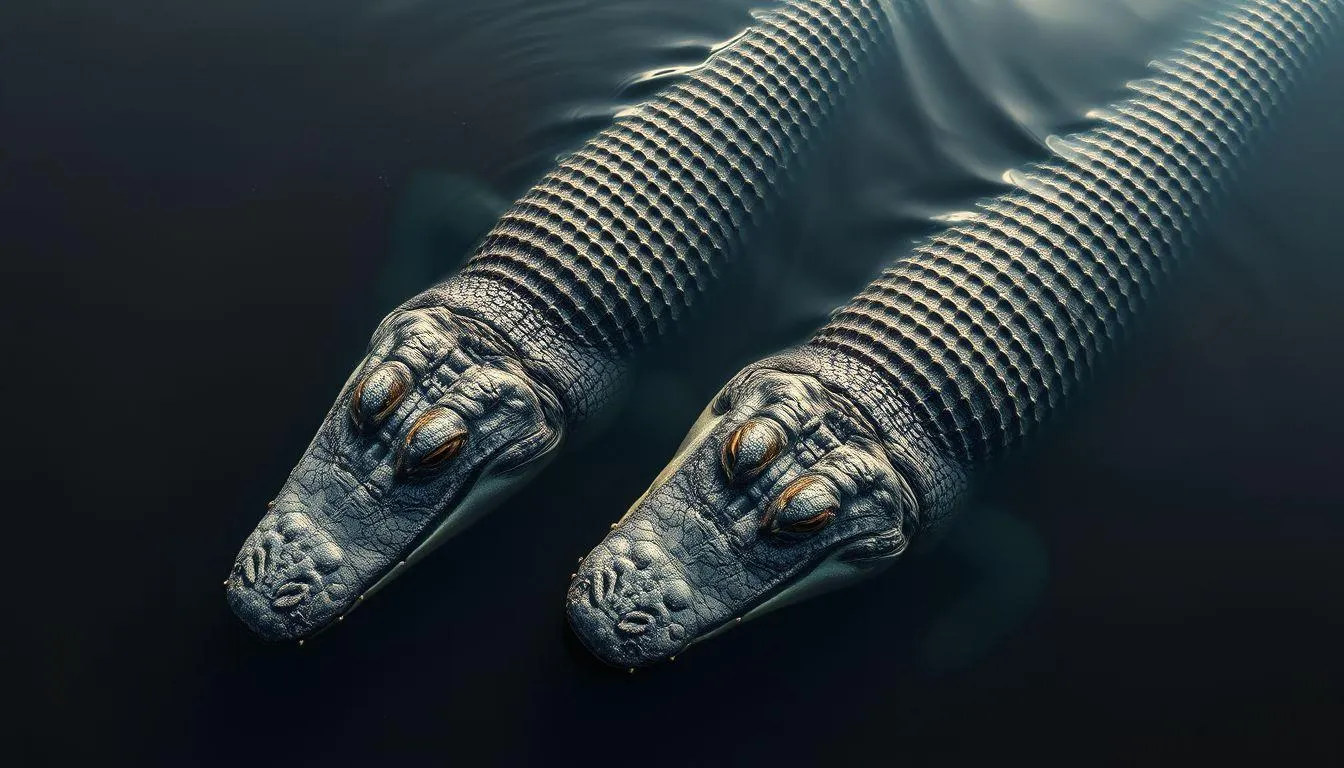 Makna Spiritual dan Psikologis Mimpi 2 Ekor Buaya (c) Ilustrasi AI