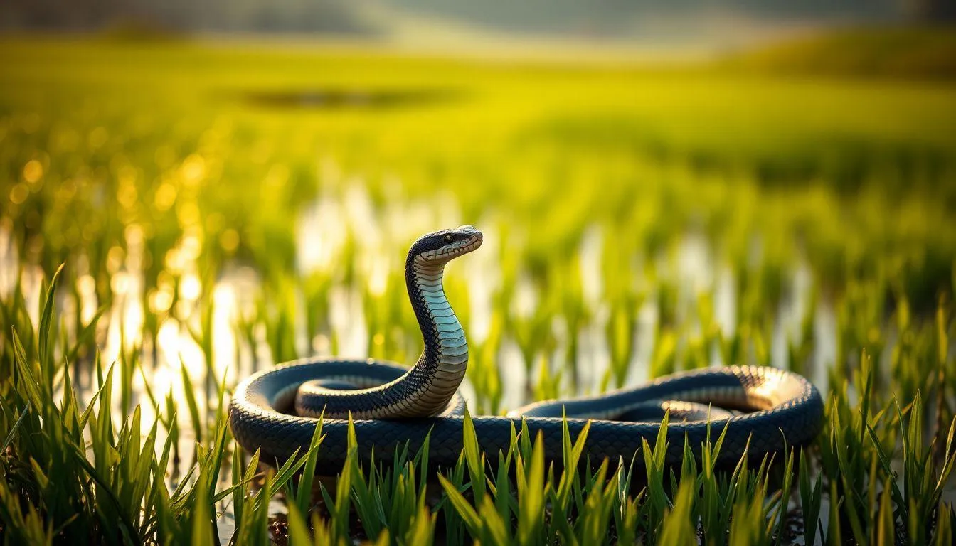 Simbolisme Angka Dua dalam Mimpi Ular Sawah (c) Ilustrasi AI