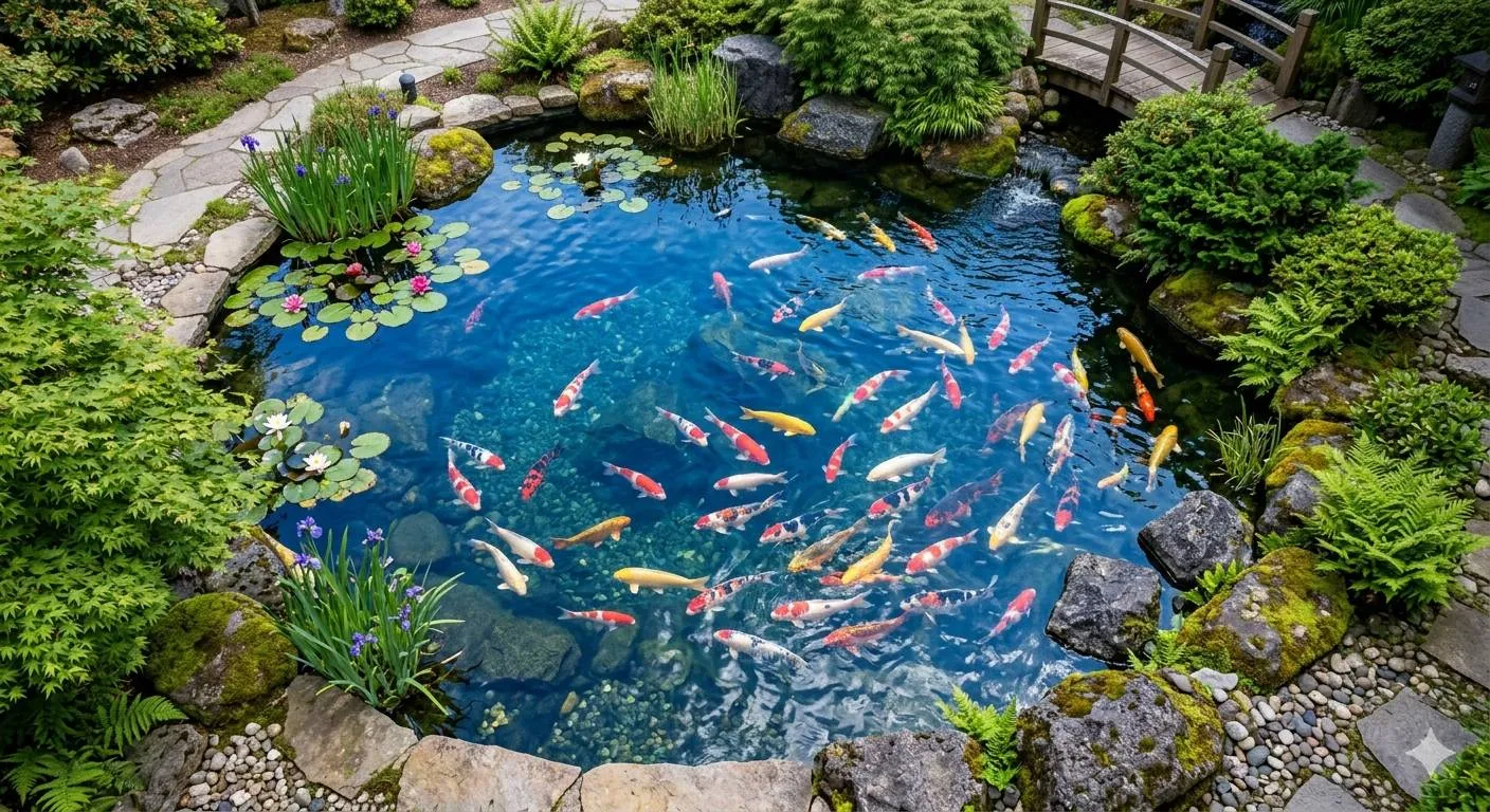 air jernih dengan ikan - image by AI