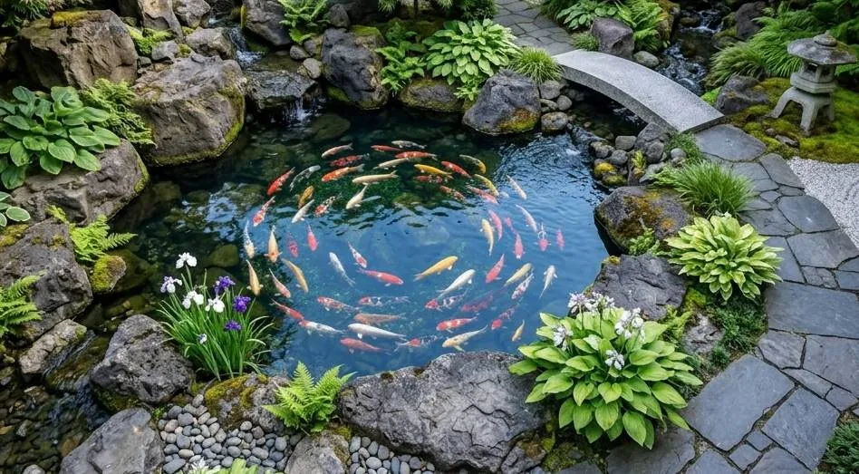 air jernih dengan ikan - image by AI