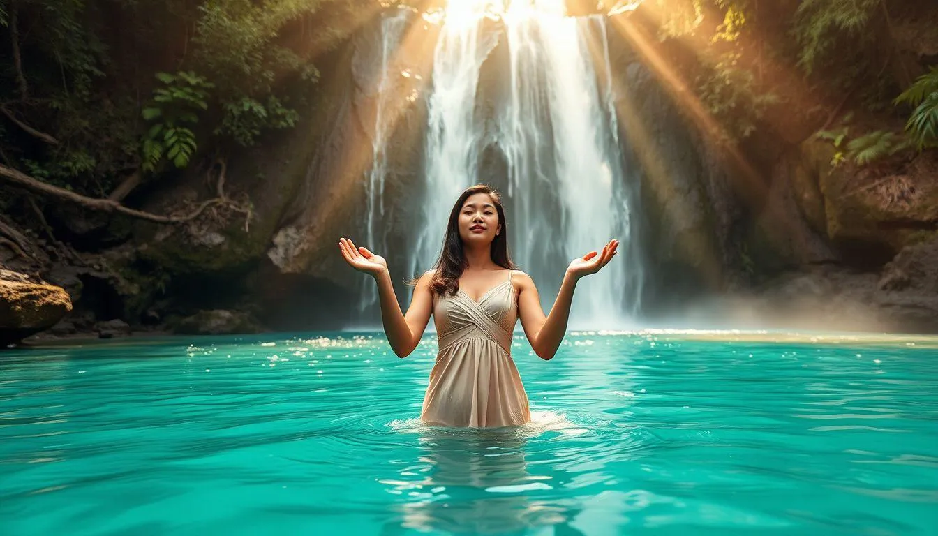 Variasi Skenario Mimpi Air Terjun Jernih dan Maknanya (c) Ilustrasi AI