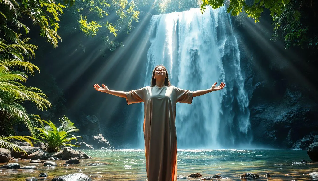 Makna Spiritual dan Religius Mimpi Melihat Air Terjun (c) Ilustrasi AI