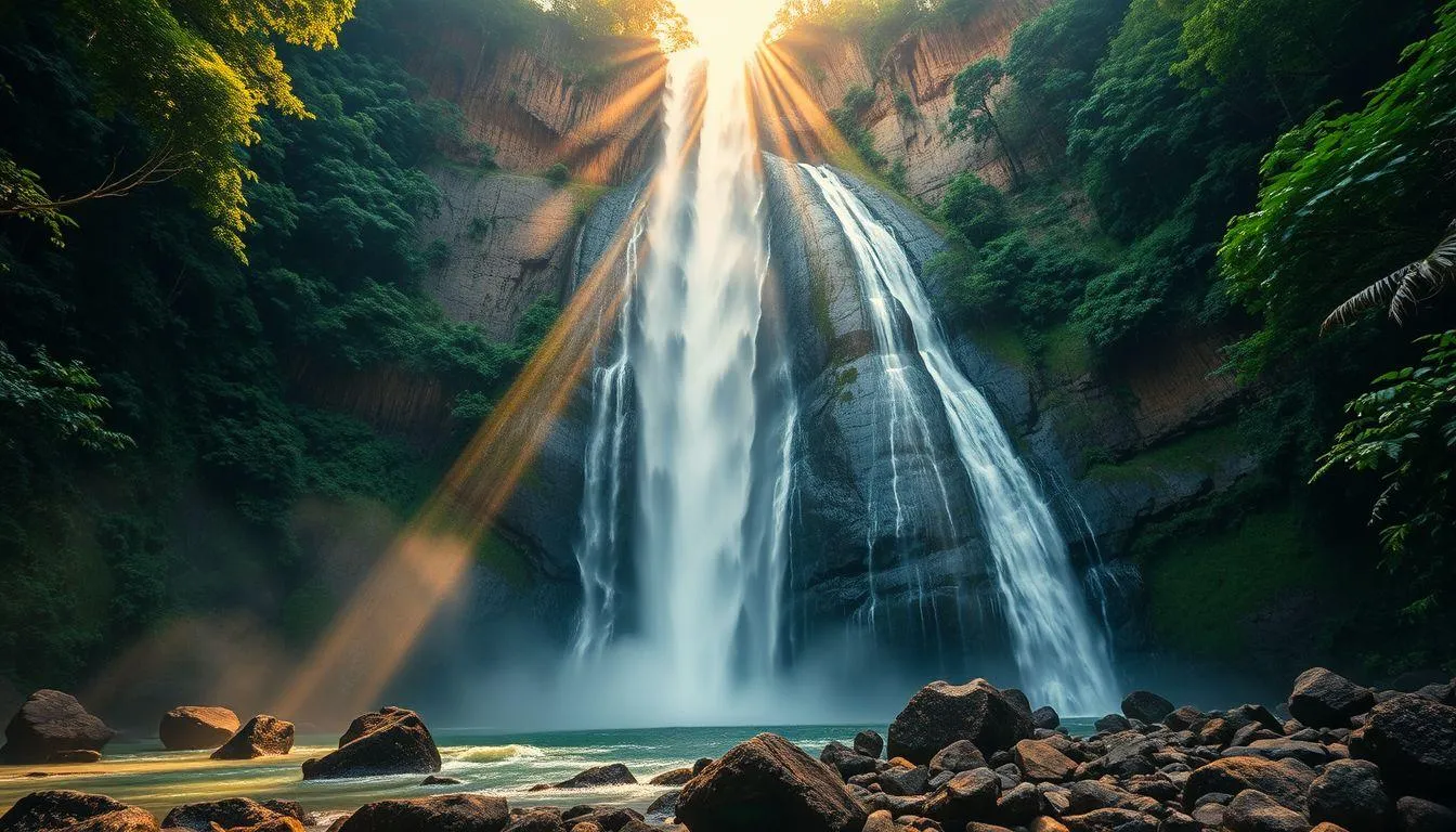 6 Arti Mimpi Melihat Air Terjun yang Sangat Tinggi dari Berbagai Perspektif (c) Ilustrasi AI