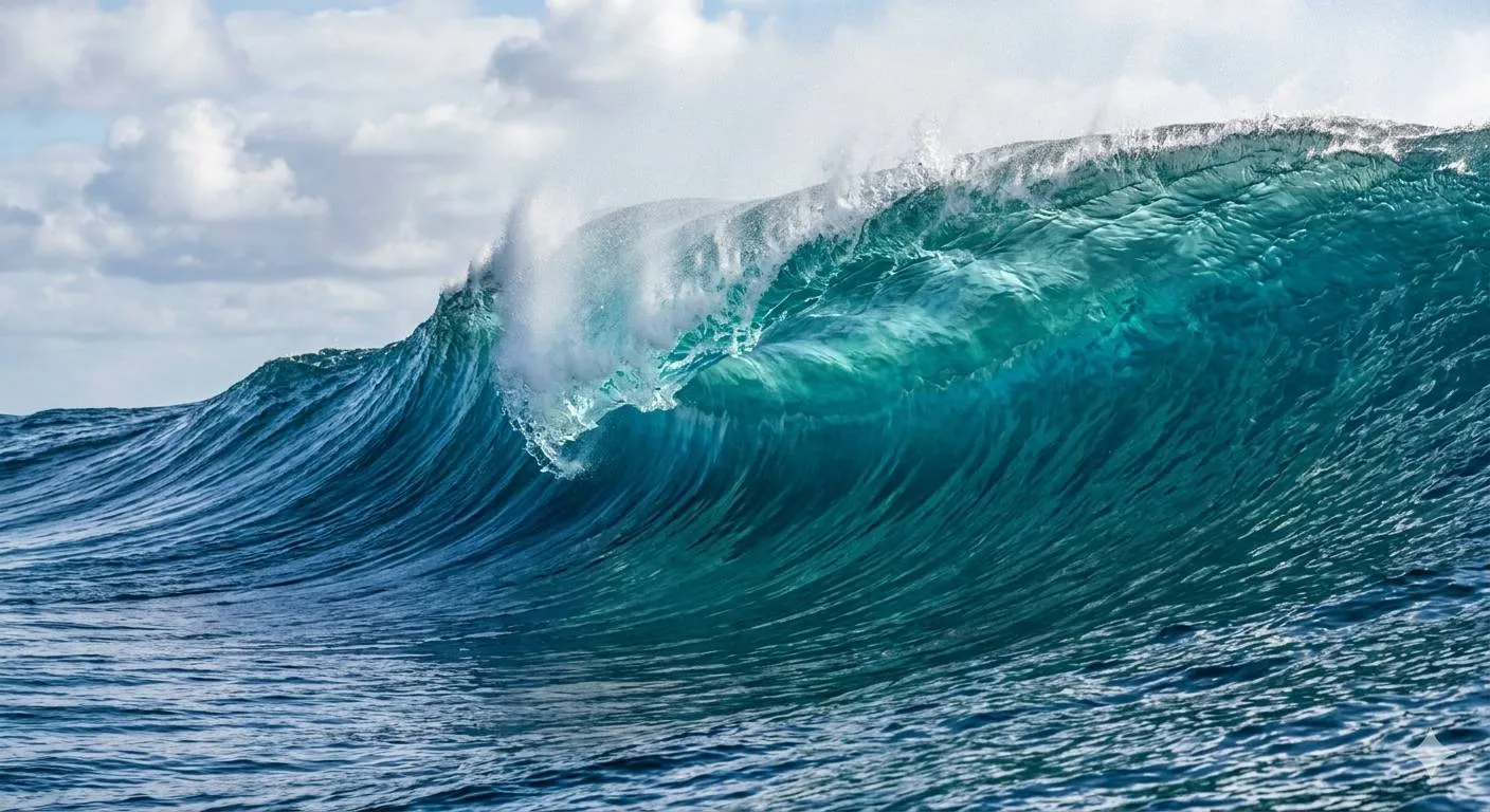ilustrasi Tsunami - image by AI