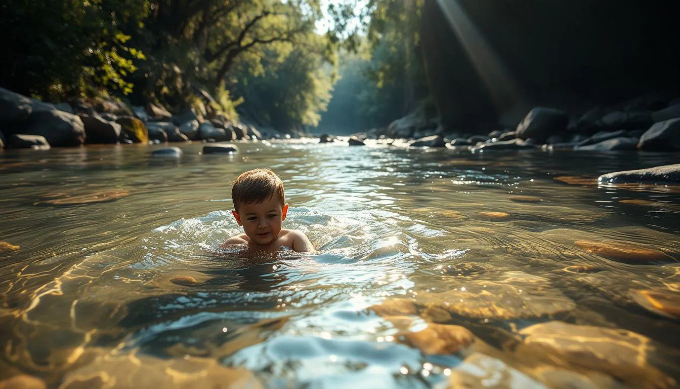 Makna Air Sungai sebagai Medium Pembersihan (c) Ilustrasi AI