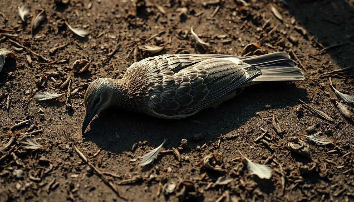 Pengertian dan Makna Dasar Mimpi Bangkai Burung (c) Ilustrasi AI