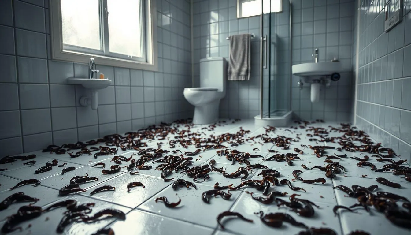 Pengertian dan Makna Dasar Mimpi Cacing di Kamar Mandi (c) Ilustrasi AI