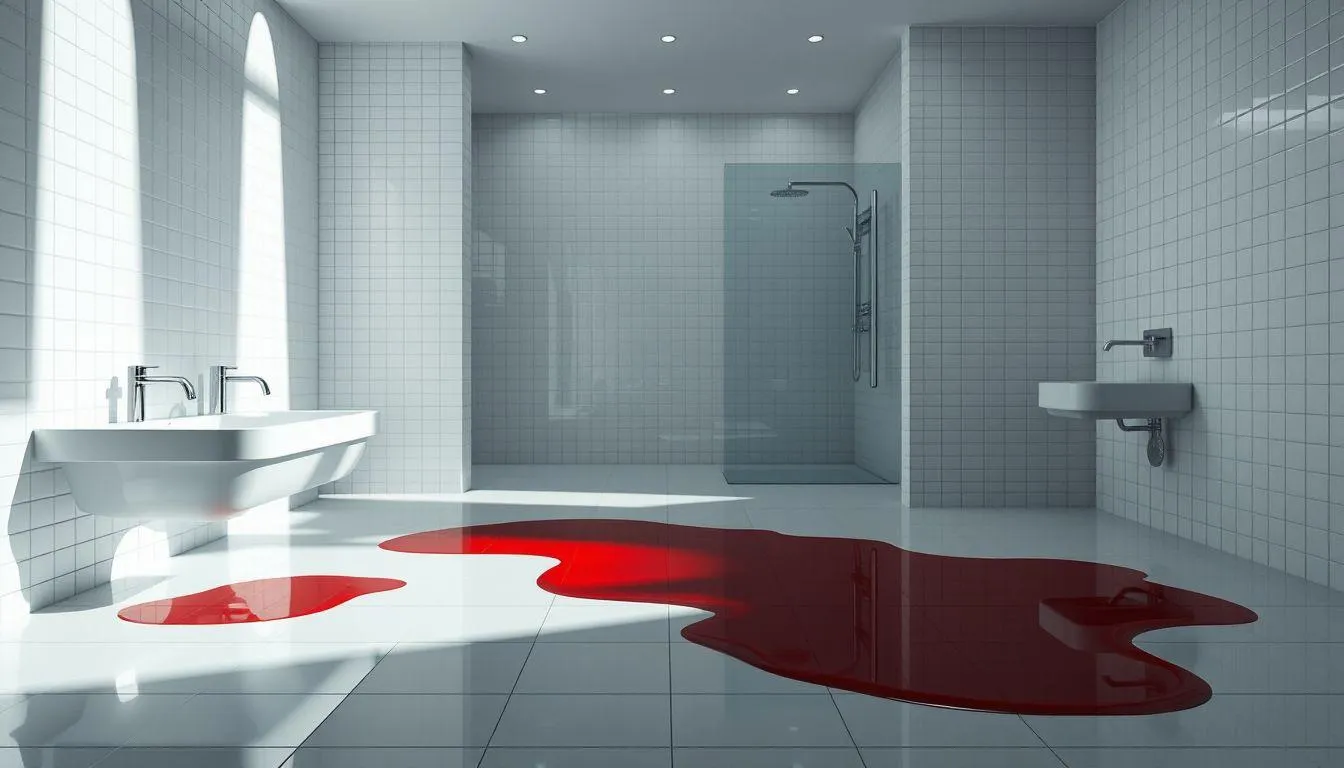 Pengertian dan Makna Dasar Mimpi Darah di Kamar Mandi (c) Ilustrasi AI