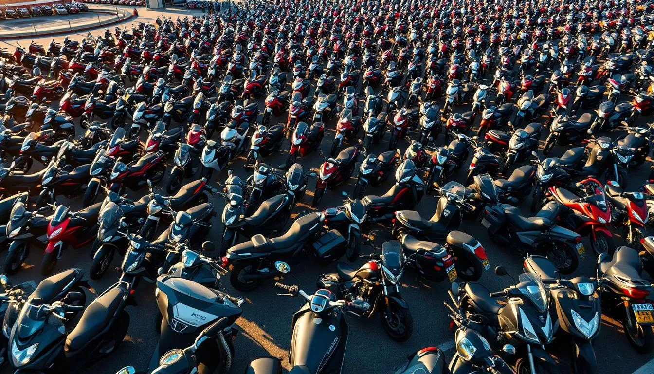 Makna Umum Mimpi Melihat Banyak Motor Parkir (c) Ilustrasi AI