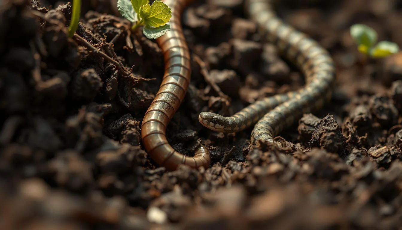 Pengertian dan Simbolisme Mimpi Cacing dan Ular (c) Ilustrasi AI