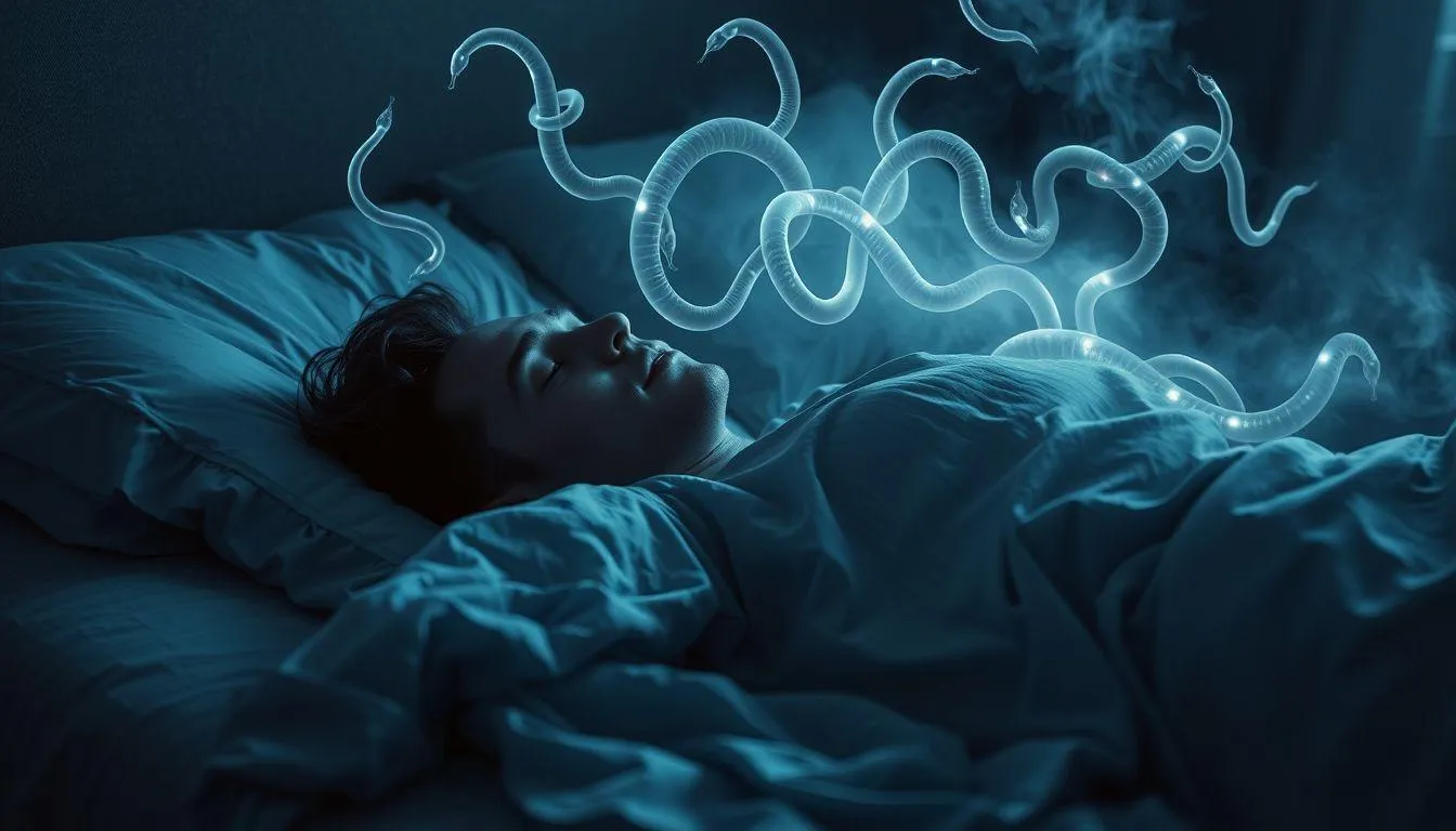 Analisis Psikologis Mimpi Cacing dan Ular (c) Ilustrasi AI