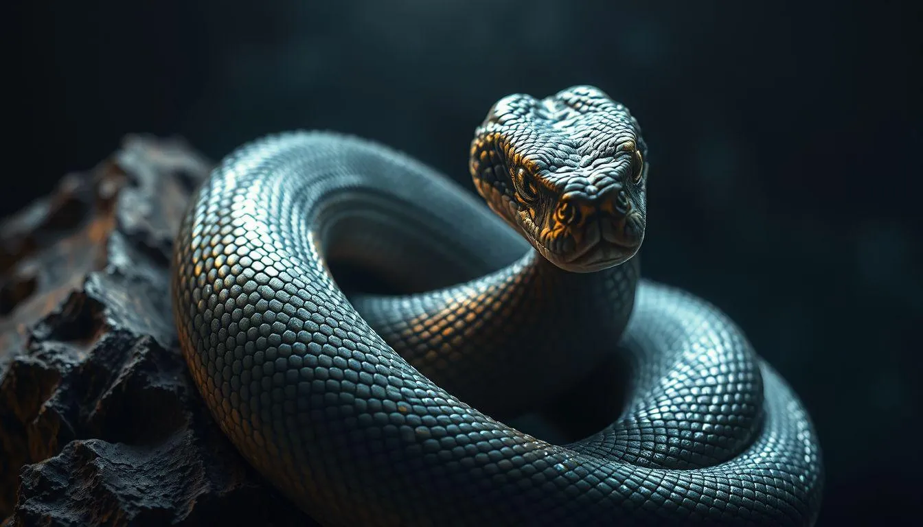 Pengertian dan Simbolisme Ular dalam Mimpi (c) Ilustrasi AI