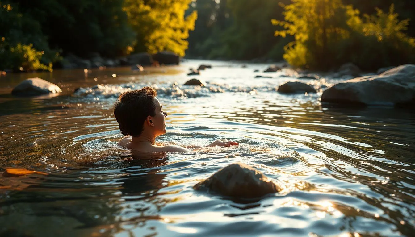 Pengertian dan Makna Umum Mimpi Melihat Orang Mandi di Sungai (c) Ilustrasi AI