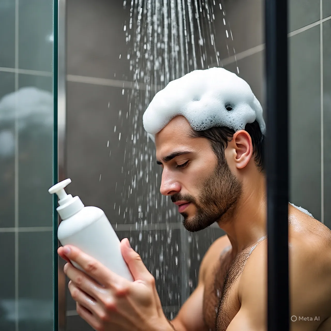 Pengertian dan Makna Dasar Mimpi Melihat Orang Mandi Keramas (c) Ilustrasi AI