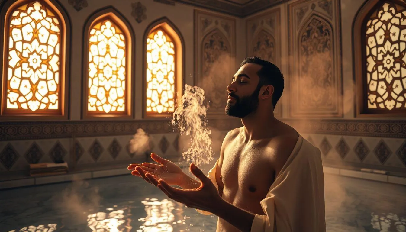 Pengertian dan Makna Dasar Mimpi Melihat Orang Mandi dalam Islam (c) Ilustrasi AI