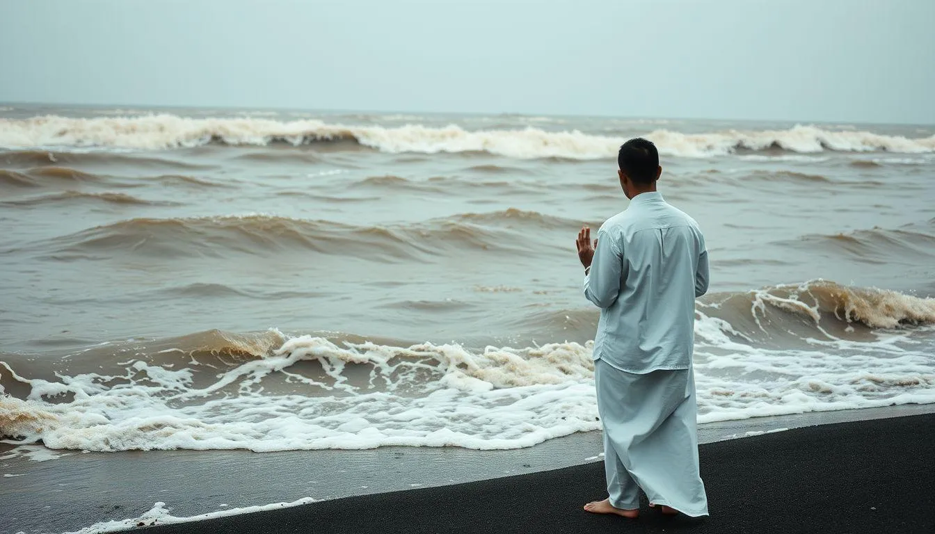 Makna Mimpi Melihat Pantai Air Keruh dalam Islam dan Primbon Jawa (c) Ilustrasi AI