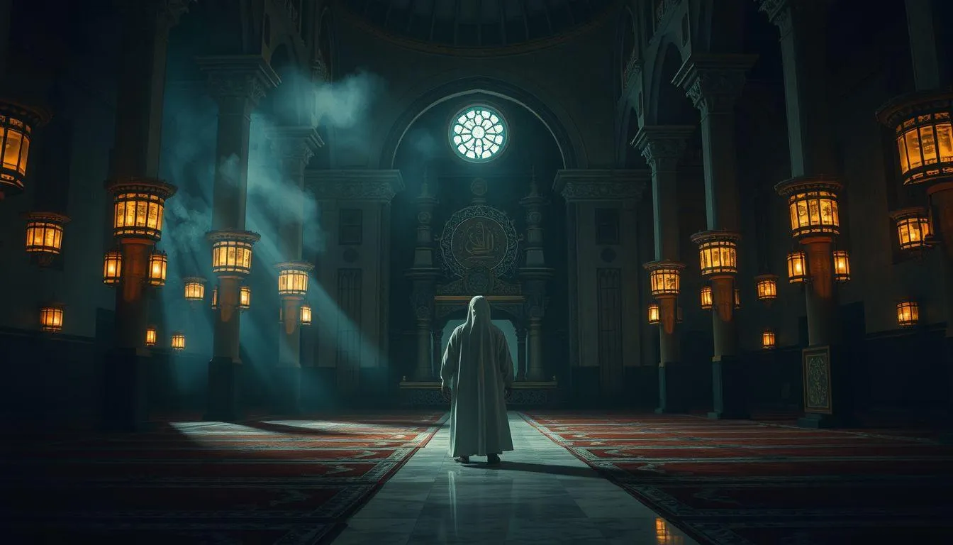 Pengertian dan Makna Dasar Mimpi Pocong di Masjid (c) Ilustrasi AI