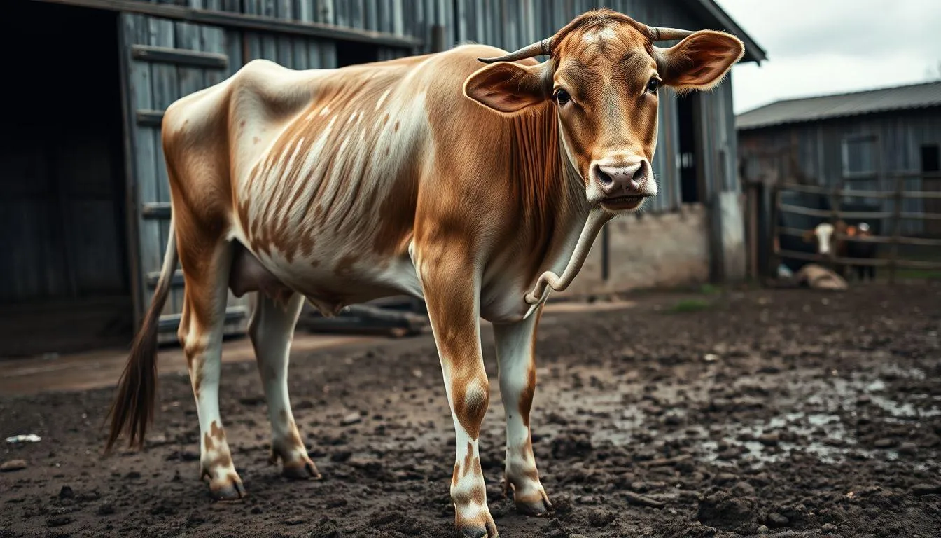 Interpretasi Berdasarkan Kondisi Spesifik Sapi Sakit (c) Ilustrasi AI