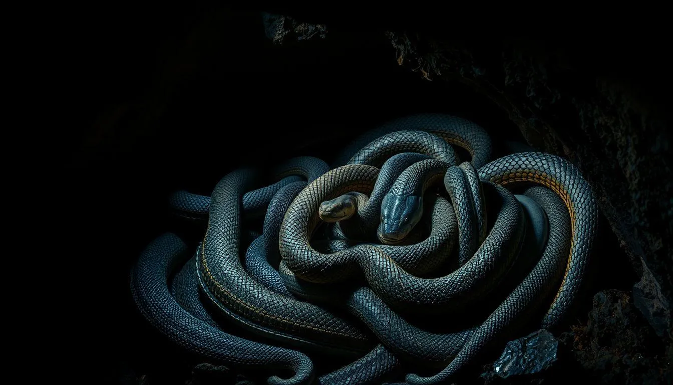 Pengertian dan Makna Umum Mimpi Melihat Sarang Ular (c) Ilustrasi AI