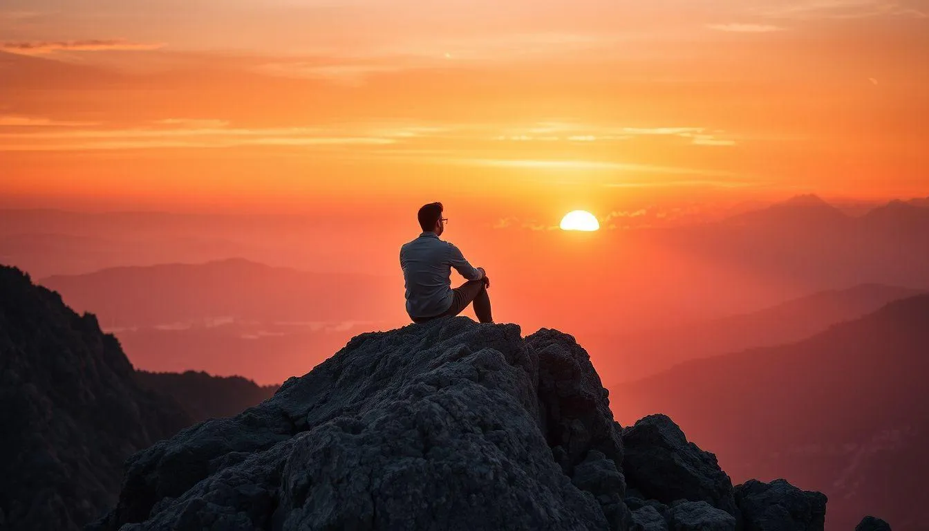 Aspek Emosional dan Psikologis Mimpi Sunset di Gunung (c) Ilustrasi AI