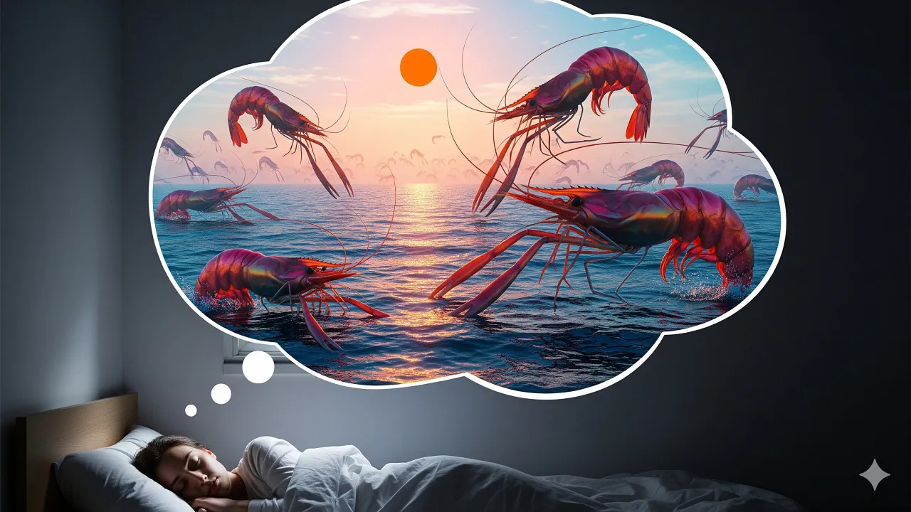 Cara Menyikapi Mimpi Melihat Udang Besar dan Banyak (c) Ilustrasi AI