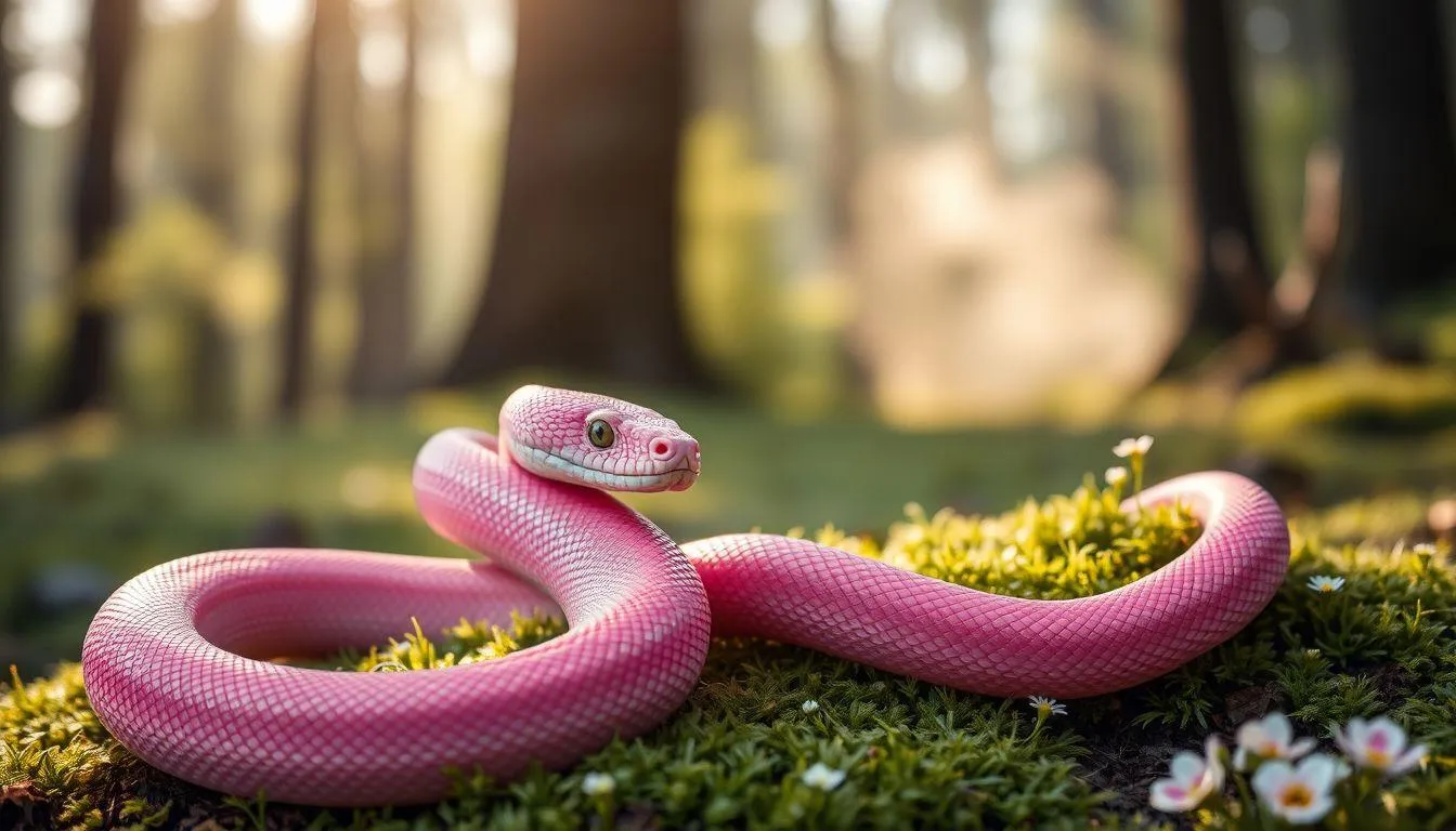 Pesan dan Nasihat dari Mimpi Ular Merah Muda (c) Ilustrasi AI