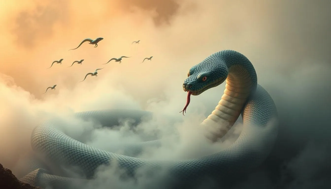 Pengertian dan Makna Umum Mimpi Ular (c) Ilustrasi AI