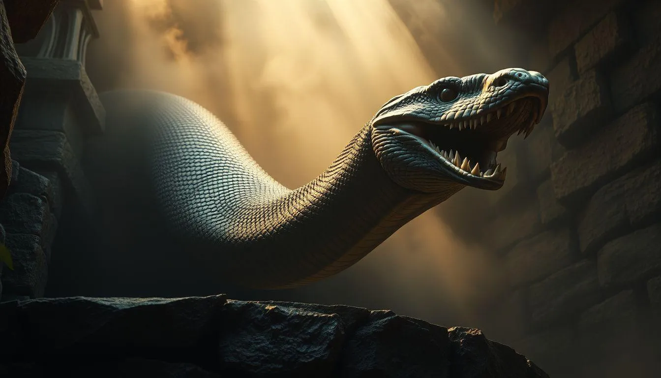 Makna Umum Mimpi Melihat Ular Besar Keluar dari Sumur (c) Ilustrasi AI