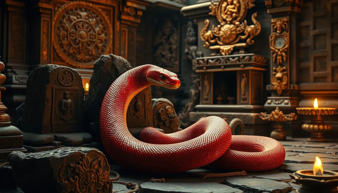 Pandangan Budaya dan Tradisi Tentang Mimpi Ular Merah (c) Ilustrasi AI