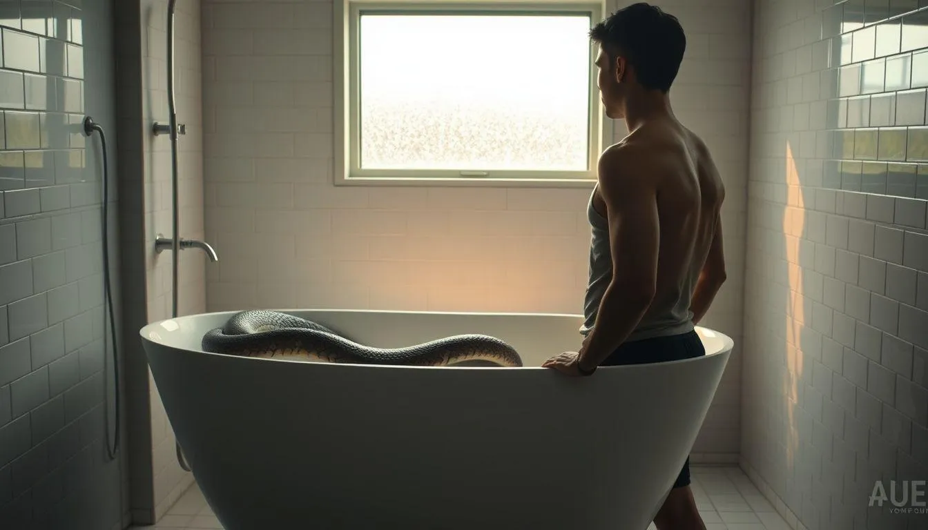Pesan dan Hikmah dari Mimpi Ular di Bak Mandi (c) Ilustrasi AI
