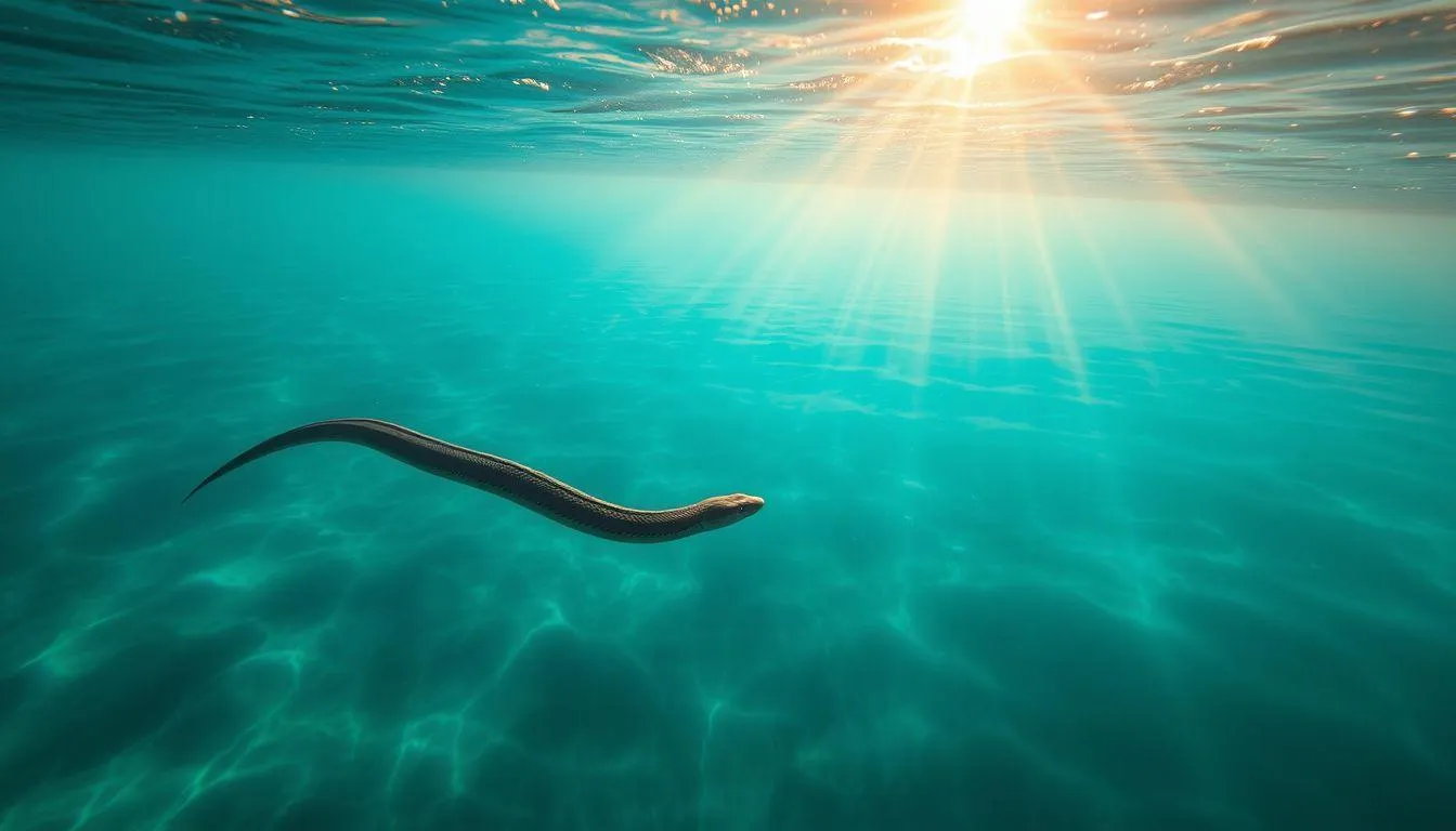 Tafsir Mimpi Ular di Laut Menurut Islam (c) Ilustrasi AI