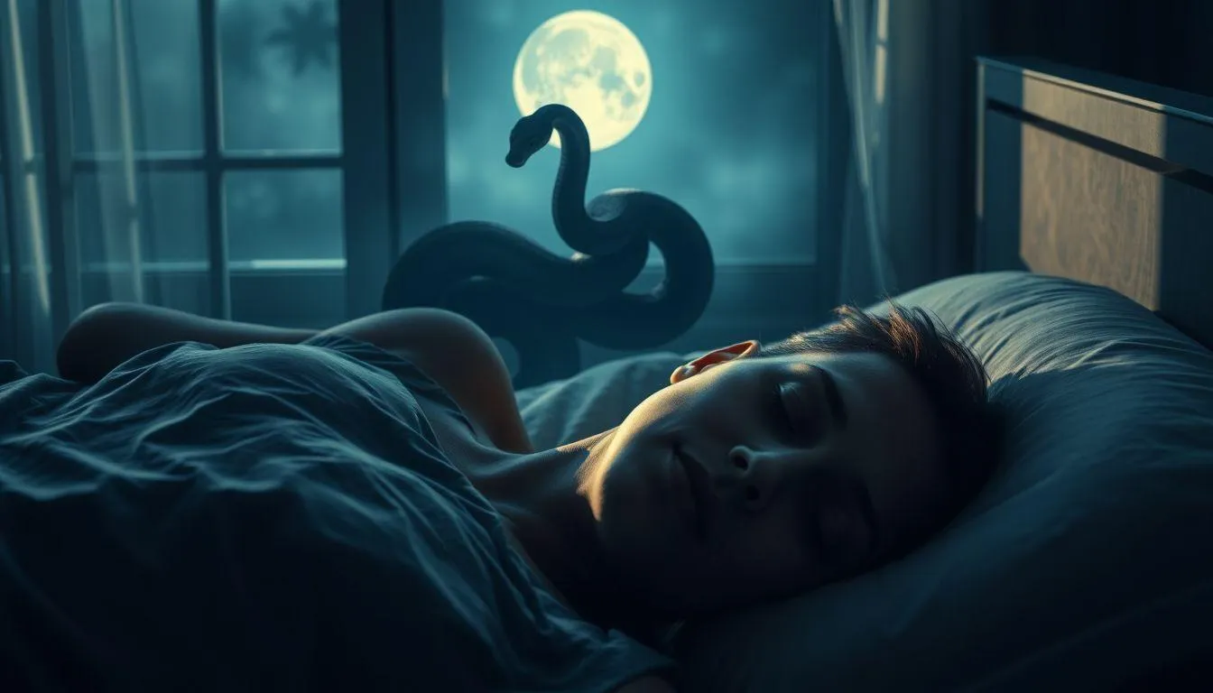 Perspektif Psikologis Mimpi Melihat Ular Diam (c) Ilustrasi AI